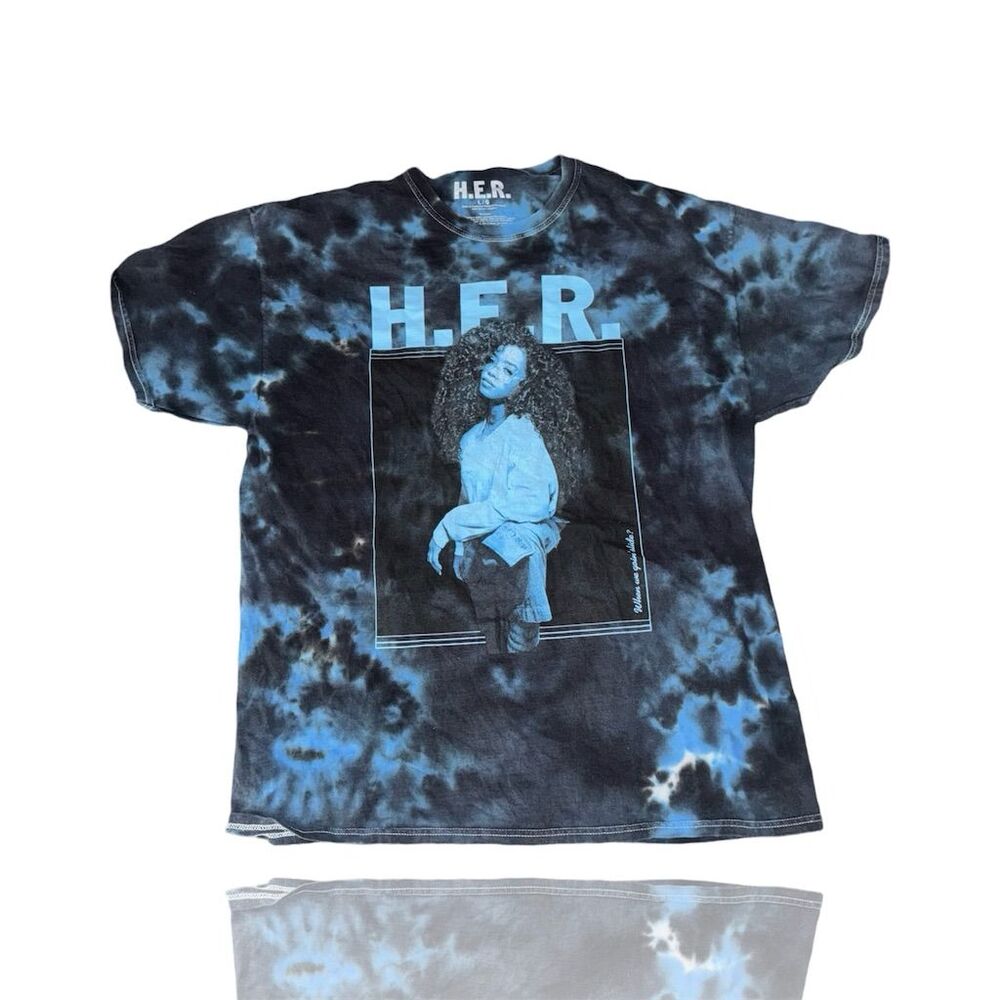 H.E.R. When We Goin Slide Tour T-Shirt Unisex L Multicolor Graphic